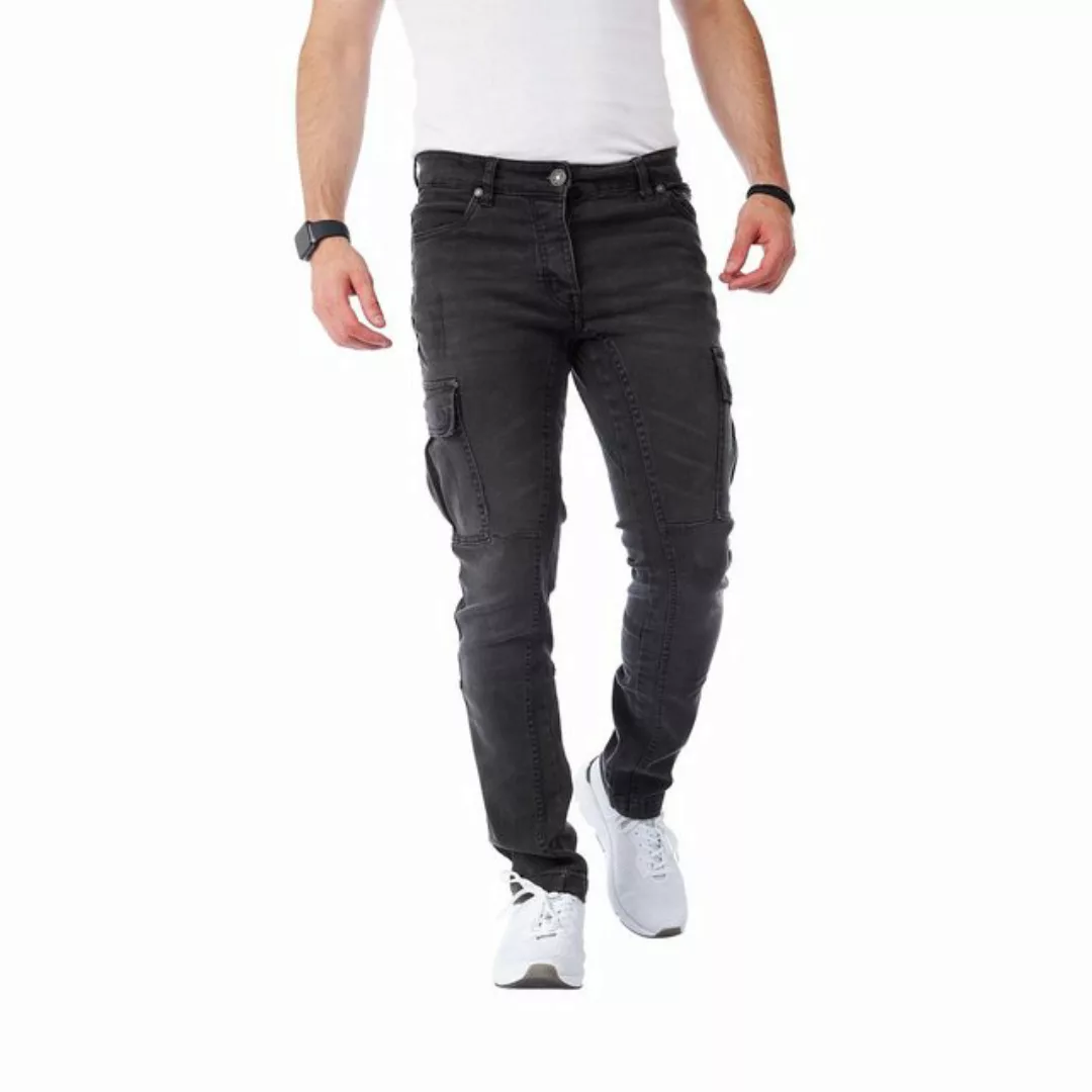 Styleko Cargohose Cargo Jeans Herren Cargohose für Herren Jeans stretch Car günstig online kaufen