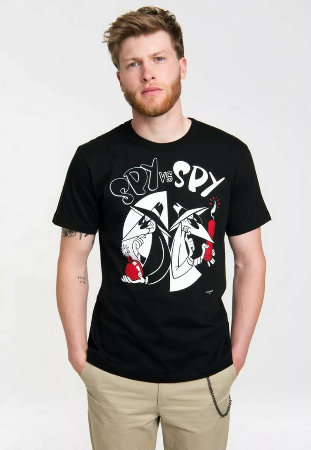 LOGOSHIRT T-Shirt Spion und Spion - Spy vs Spy mit tollem Frontprint günstig online kaufen