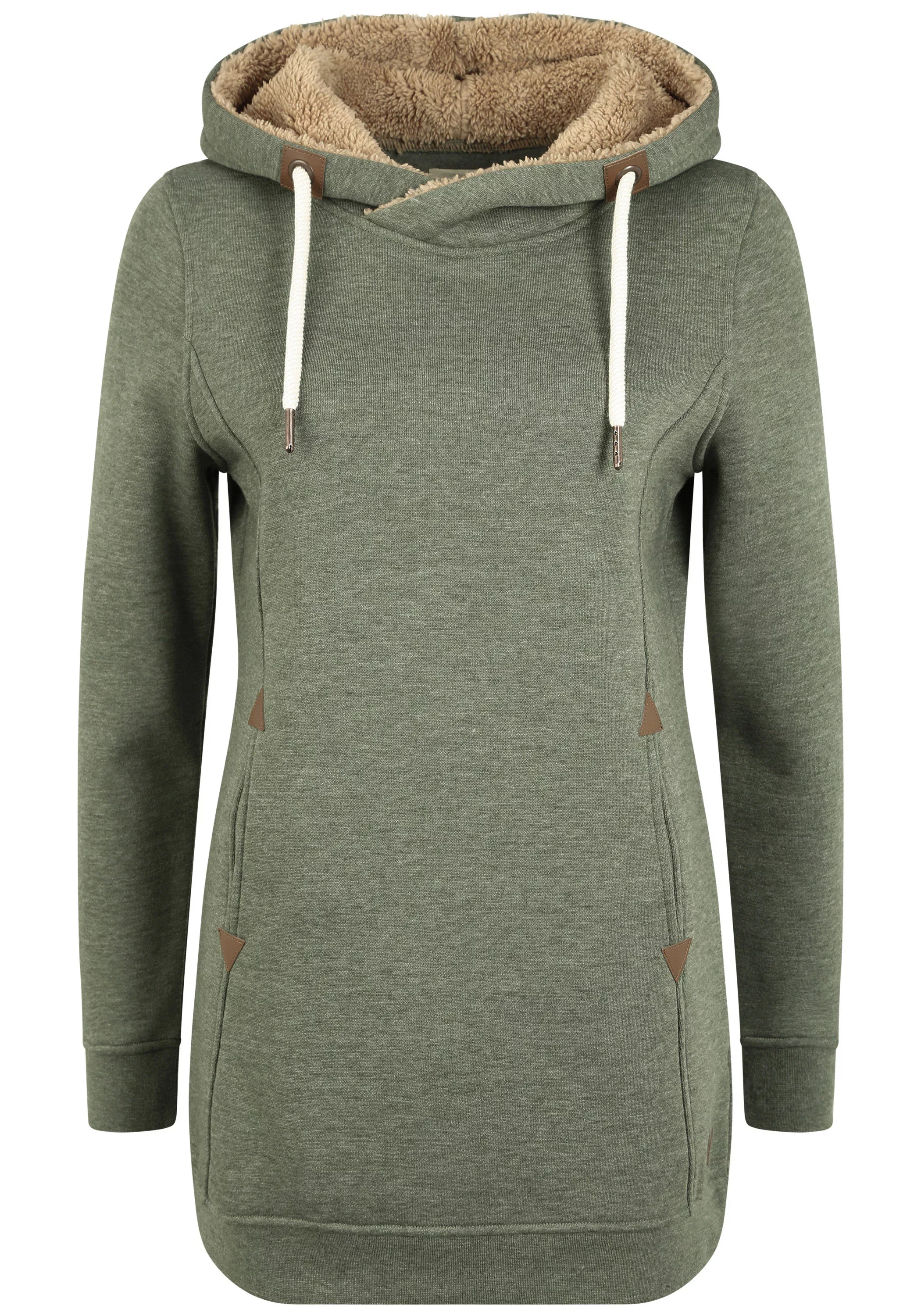 OXMO Hoodie OXVicky Sweat Pile Hoodie Long Kapuzenpullover lang geschnitten günstig online kaufen