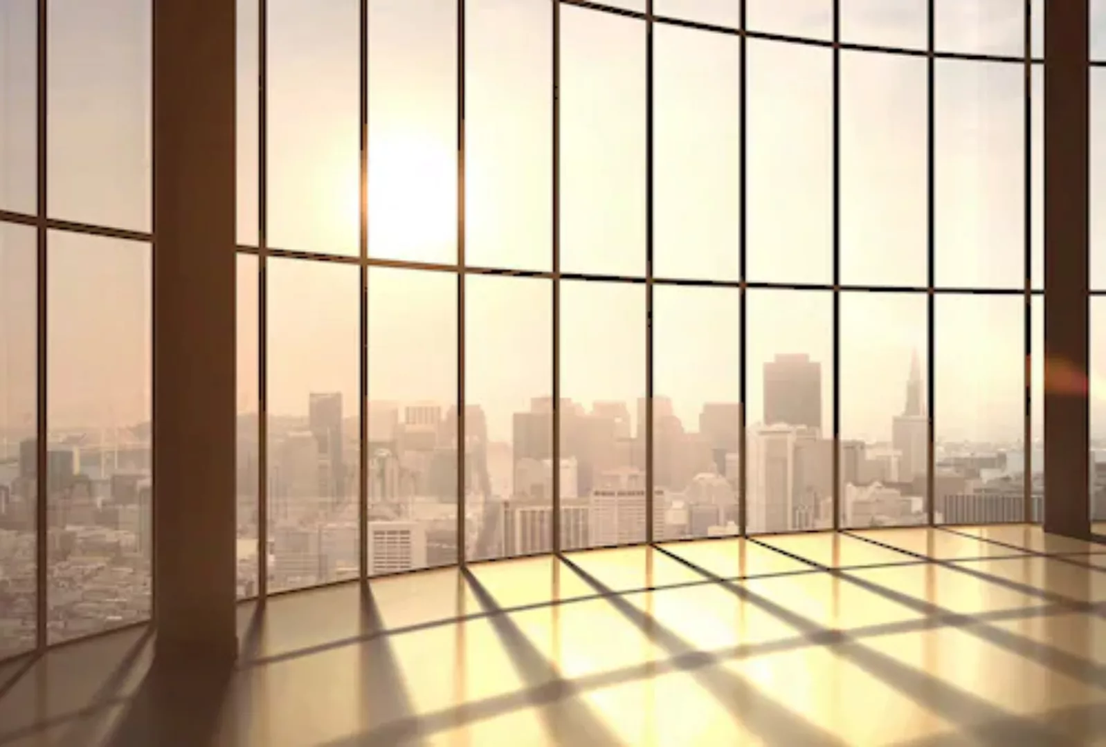 Architects Paper Fototapete »Loft View Sunset«, Vlies, Wand, Schräge günstig online kaufen