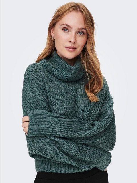 JACQUELINE de YONG Strickpullover Rollkragen Strick Pullover Puffärmel JDYM günstig online kaufen