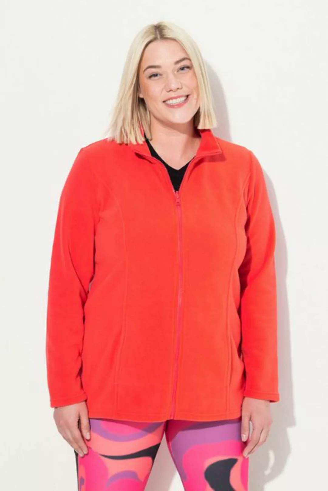 Ulla Popken Sweatjacke Fleecejacke Baukastensystem Innenjacke Stehkragen günstig online kaufen