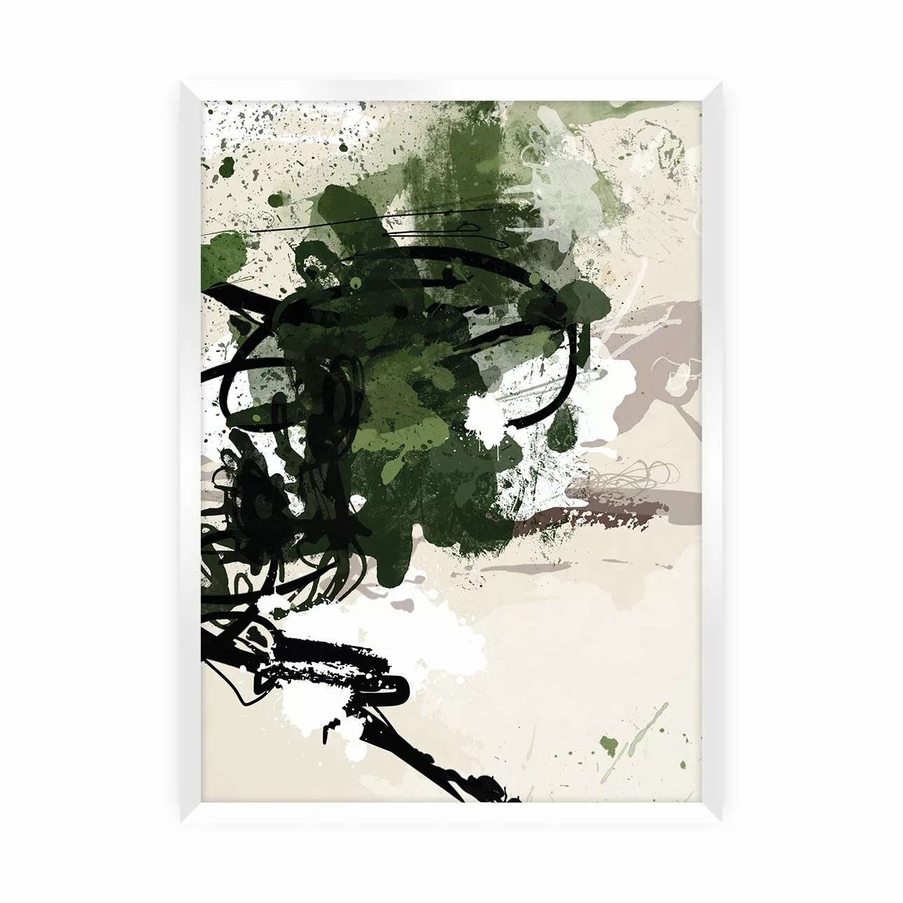 Poster Abstract II, 30 x 40 cm, Rahmen wählen: weiss günstig online kaufen