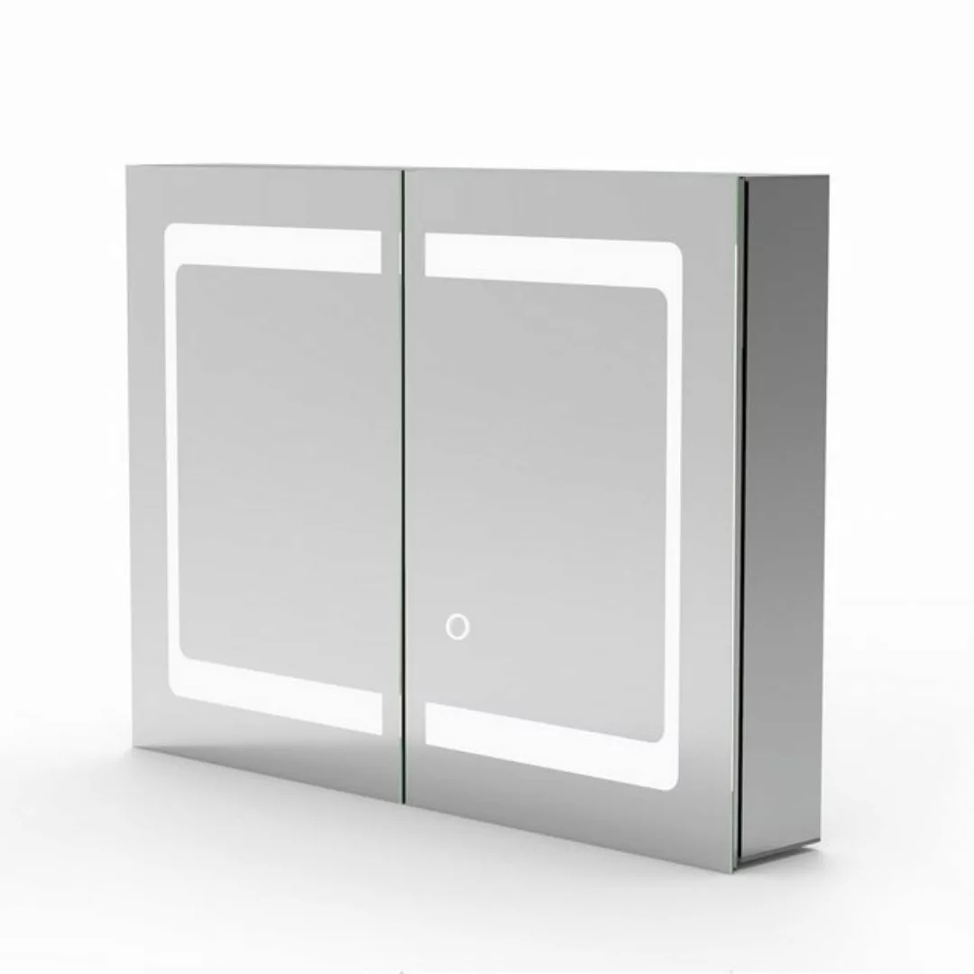 duschspa Badezimmerspiegelschrank LED Spiegelschrank 80×60 cm Touch Wandsch günstig online kaufen