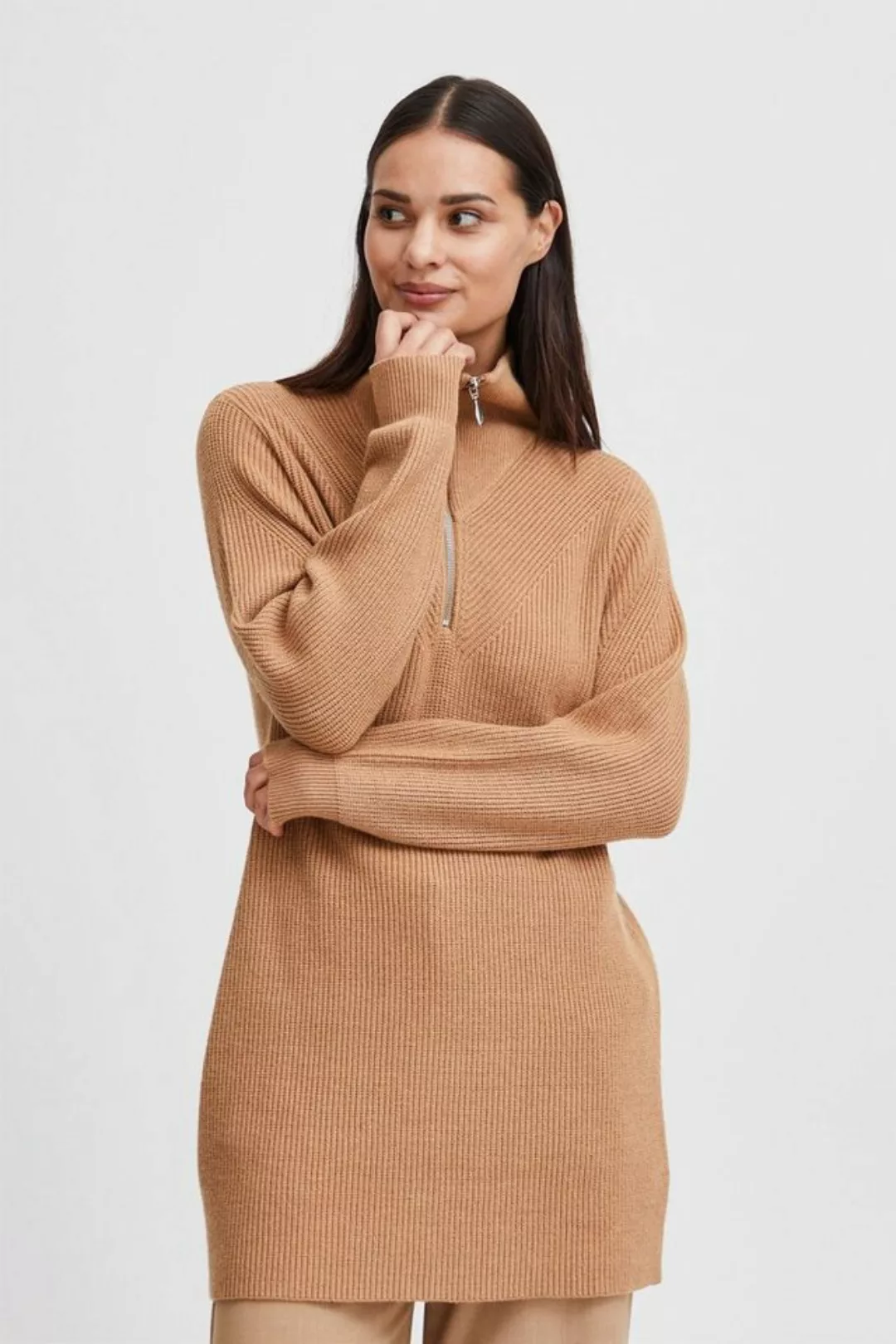 b.young Strickpullover BYMILO HAFLZIP TUNIC - 20813523 günstig online kaufen