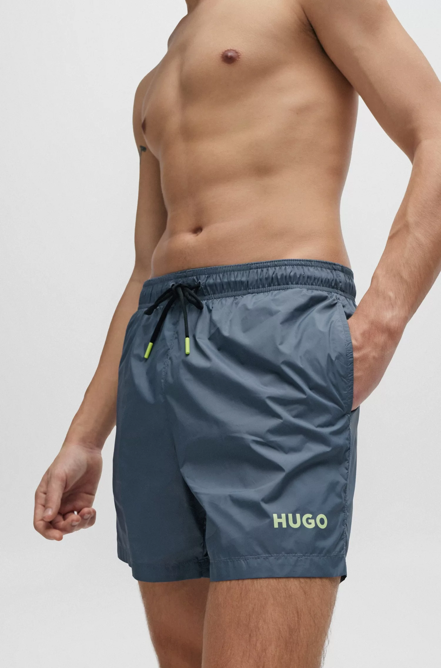 HUGO Underwear Badepants, mit Logo-Kordelzug günstig online kaufen