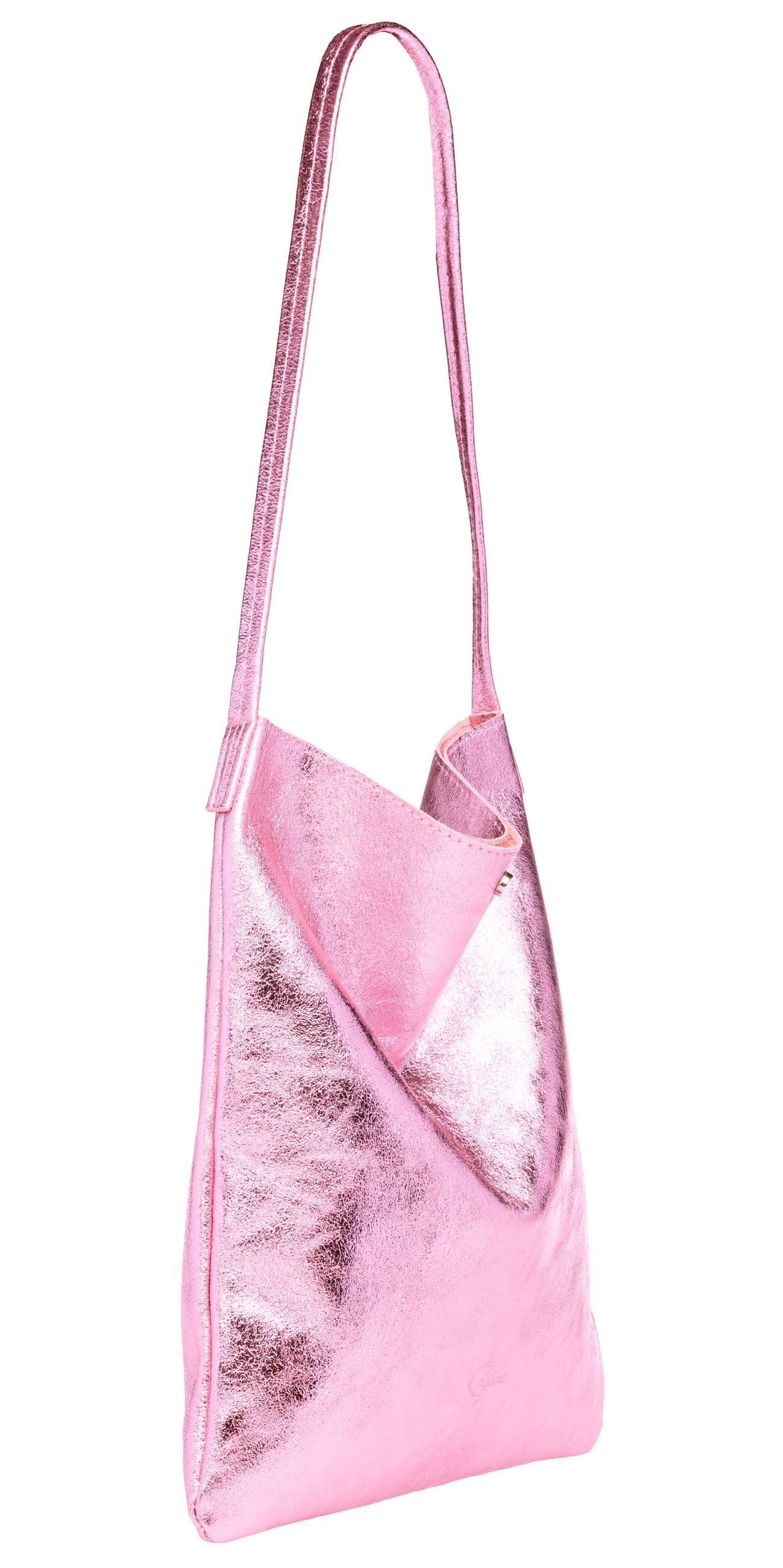 Caspar Schultertasche Mittelgroßer Leder Shopper Damen günstig online kaufen