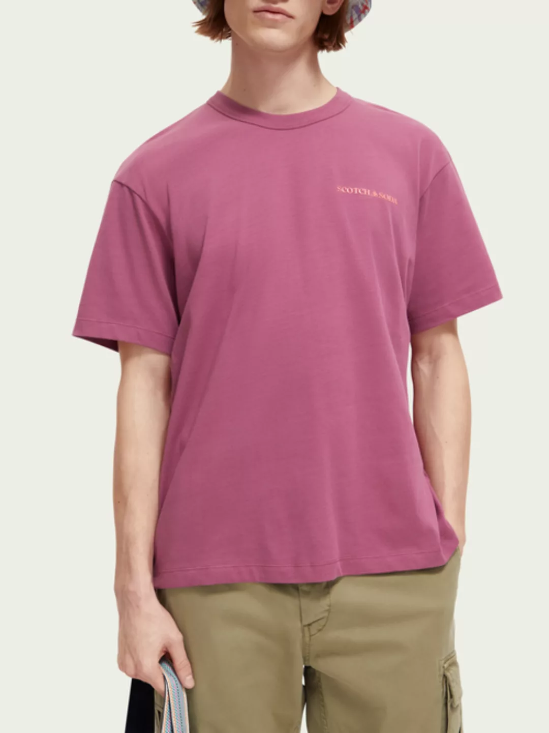 Scotch & Soda Unisex-T-Shirt aus Bio-Baumwolle mit Rundhalsausschnitt günstig online kaufen