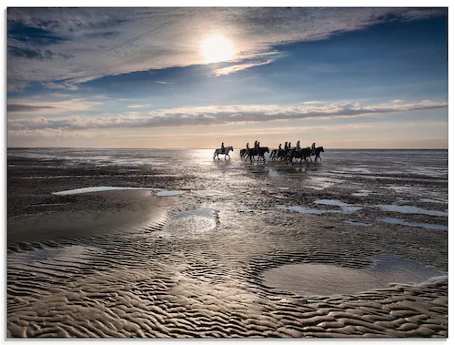 Artland Glasbild »Freiheit am Meer«, Strand, (1 St.), in verschiedenen Größ günstig online kaufen