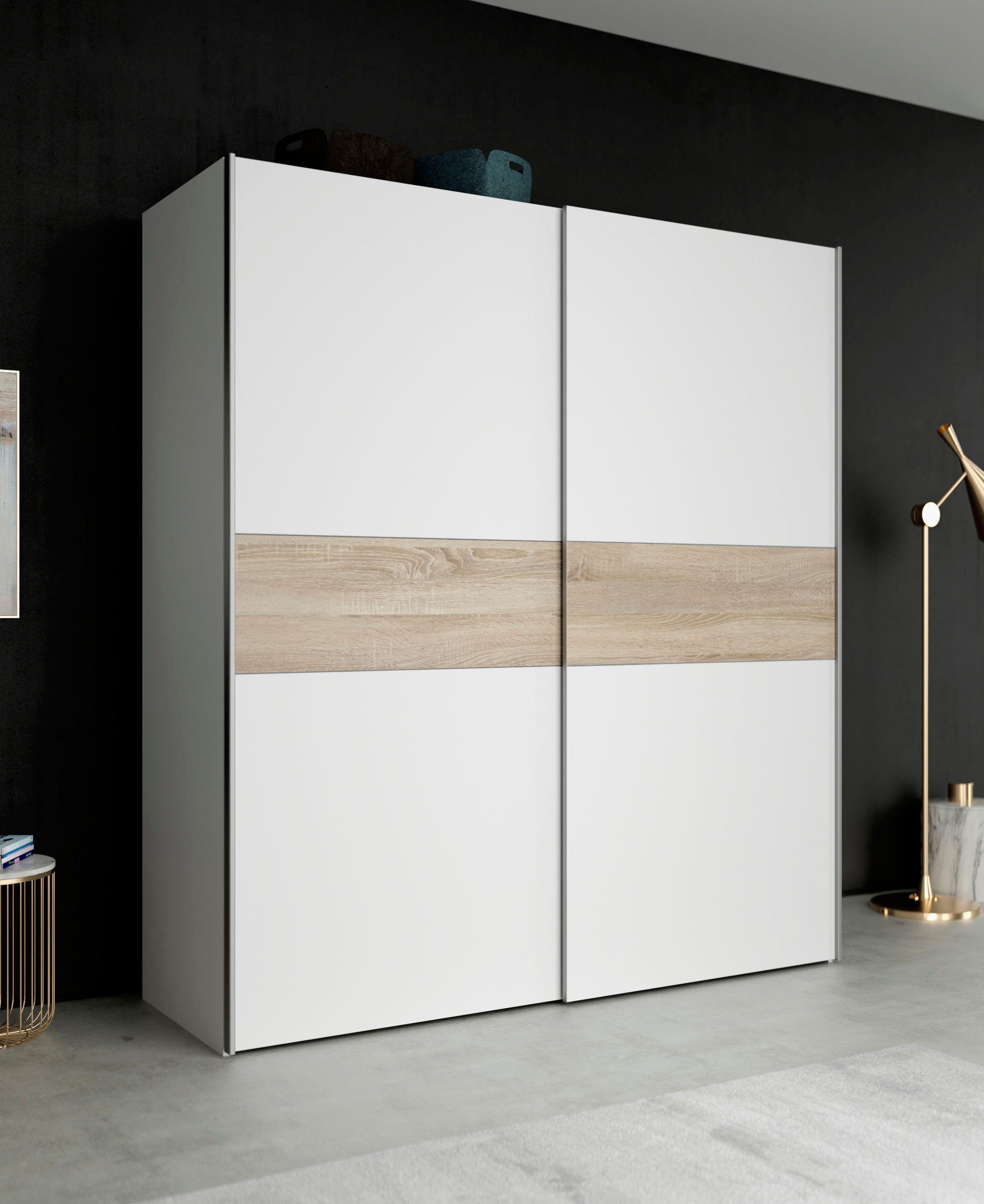 FORTE Schwebetürenschrank "Longline, Made in Europe, 2 Schiebetüren, modern günstig online kaufen