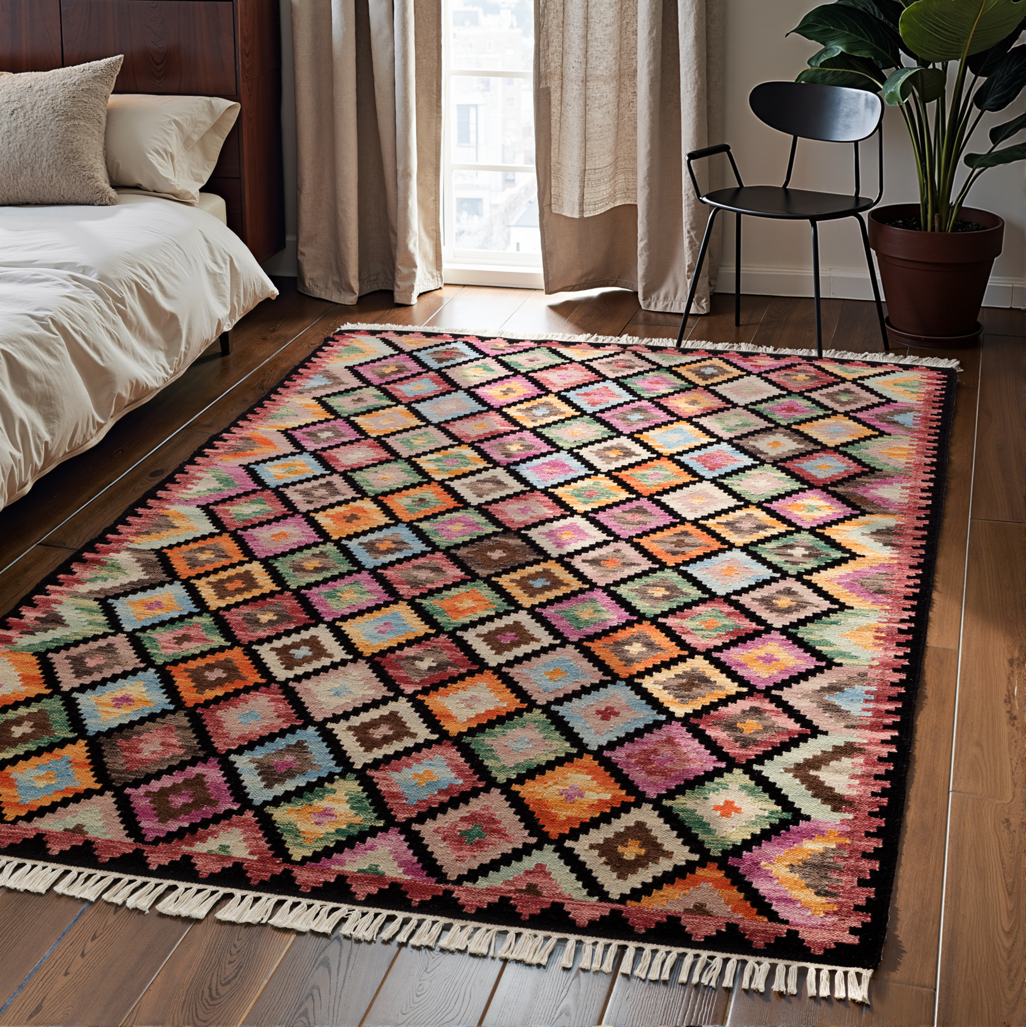 HANSE Home Teppich »Kelim Zara«, rechteckig, 3 mm Höhe, Wolle, Baumwolle, N günstig online kaufen