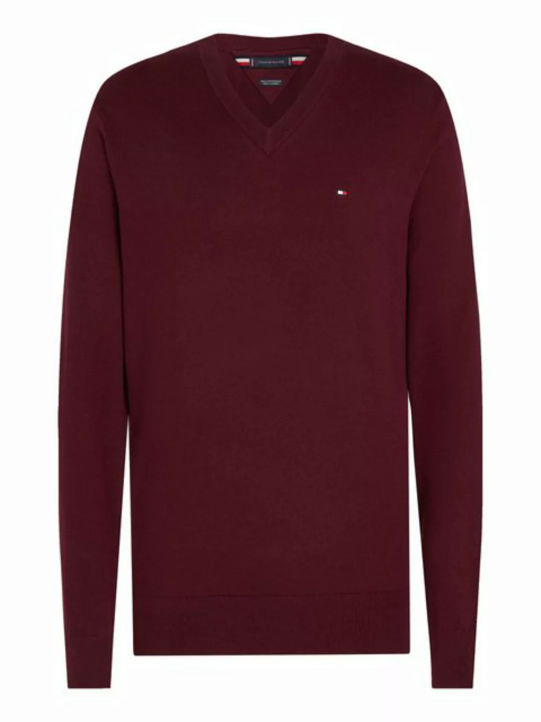 Tommy Hilfiger V-Ausschnitt-Pullover PIMA ORG CTN CASHMERE V NECK günstig online kaufen