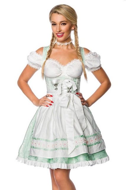 Dirndline Dirndl 2-tlg. Trachten Set: Pastell Dirndl mit Schürze in mint-gr günstig online kaufen