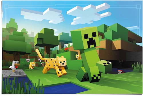 Reinders! Poster »Poster Minecraft«, Spiele, (1 St.) günstig online kaufen