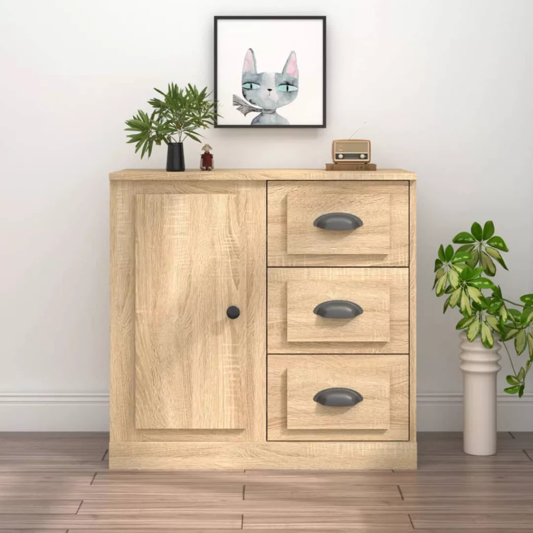 Vidaxl Sideboard Sonoma-eiche 70x35,5x67,5 Cm Holzwerkstoff günstig online kaufen