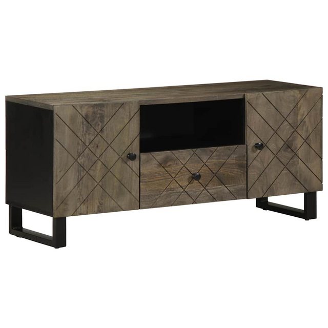 vidaXL TV-Schrank TV-Schrank Schwarz 105x33x46 cm Massivholz Mango günstig online kaufen