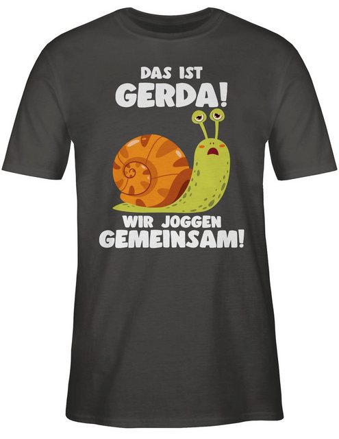 Shirtracer T-Shirt Das ist Gerda Wir joggen gemeinsam - Langsame Schecke Jo günstig online kaufen