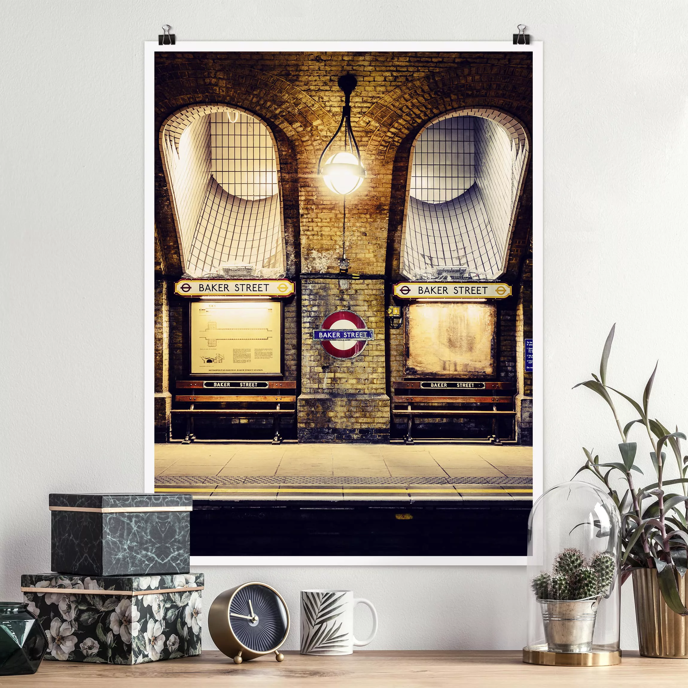 Poster Architektur & Skyline - Hochformat Baker Street günstig online kaufen