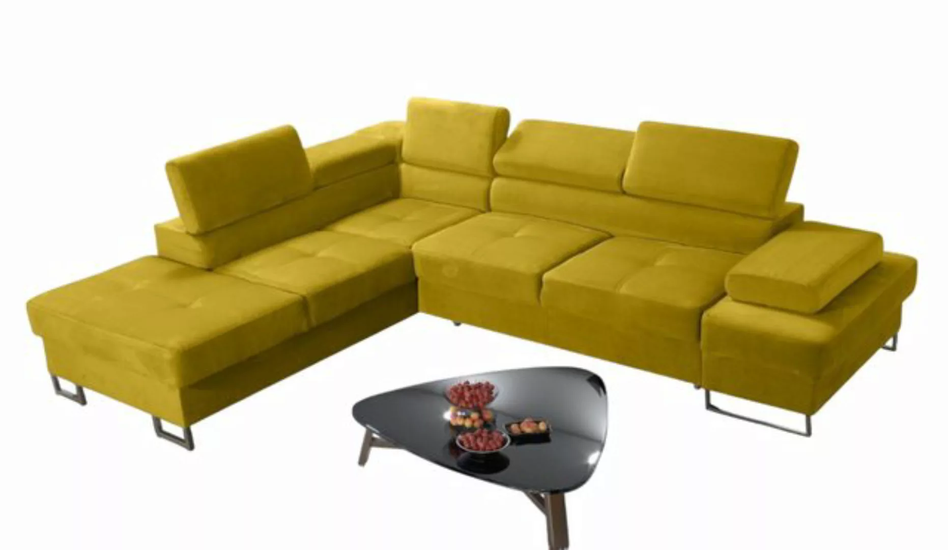 Xlmoebel Ecksofa Neu Gelbes Design-Sofa für das Wohnzimmer in moderner L-Fo günstig online kaufen