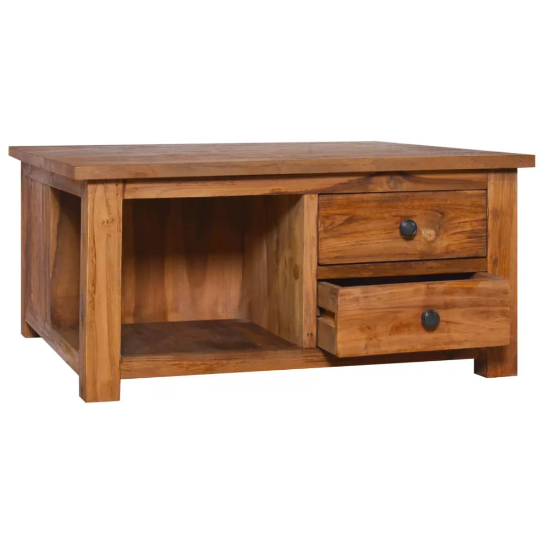 Couchtisch 68x68x33 Cm Teak Massivholz günstig online kaufen