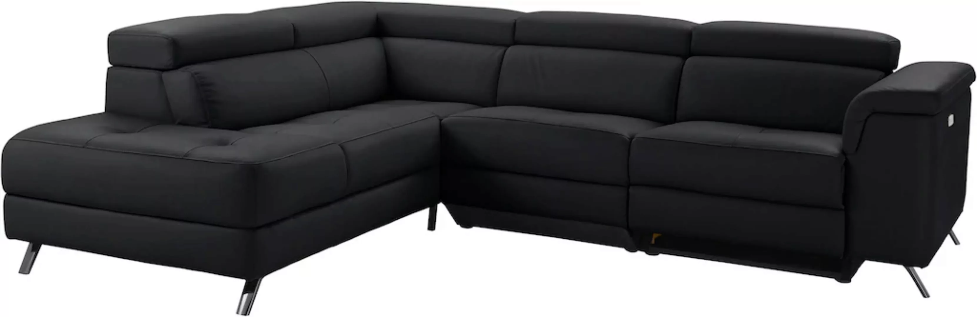 Places of Style Ecksofa Pirlo, L-Form, mit einem elektrischem Relaxfunktion günstig online kaufen