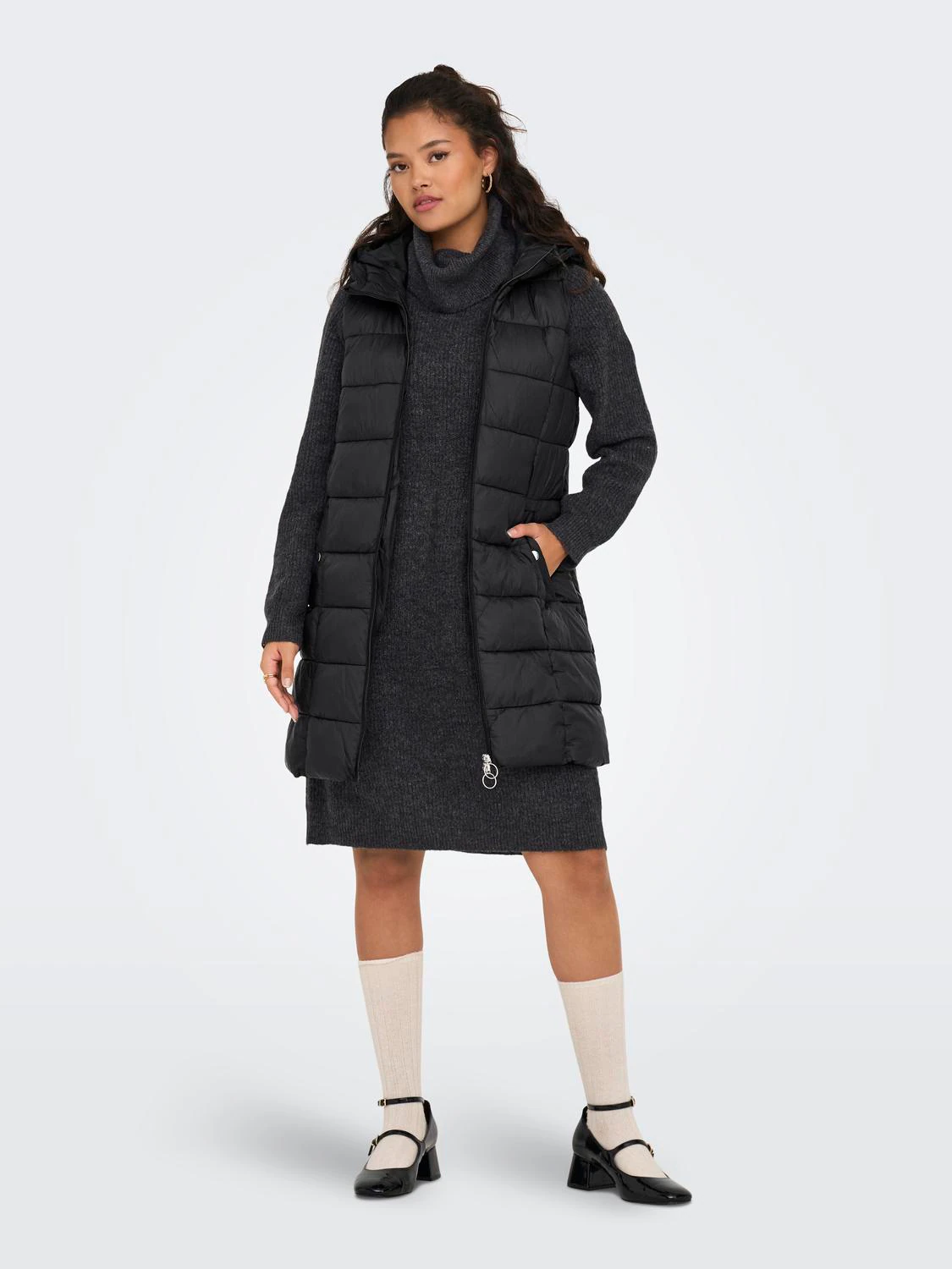 JDY Steppweste "JDYZULU LONG HOOD WAISTCOAT OTW NEW NOOS" günstig online kaufen