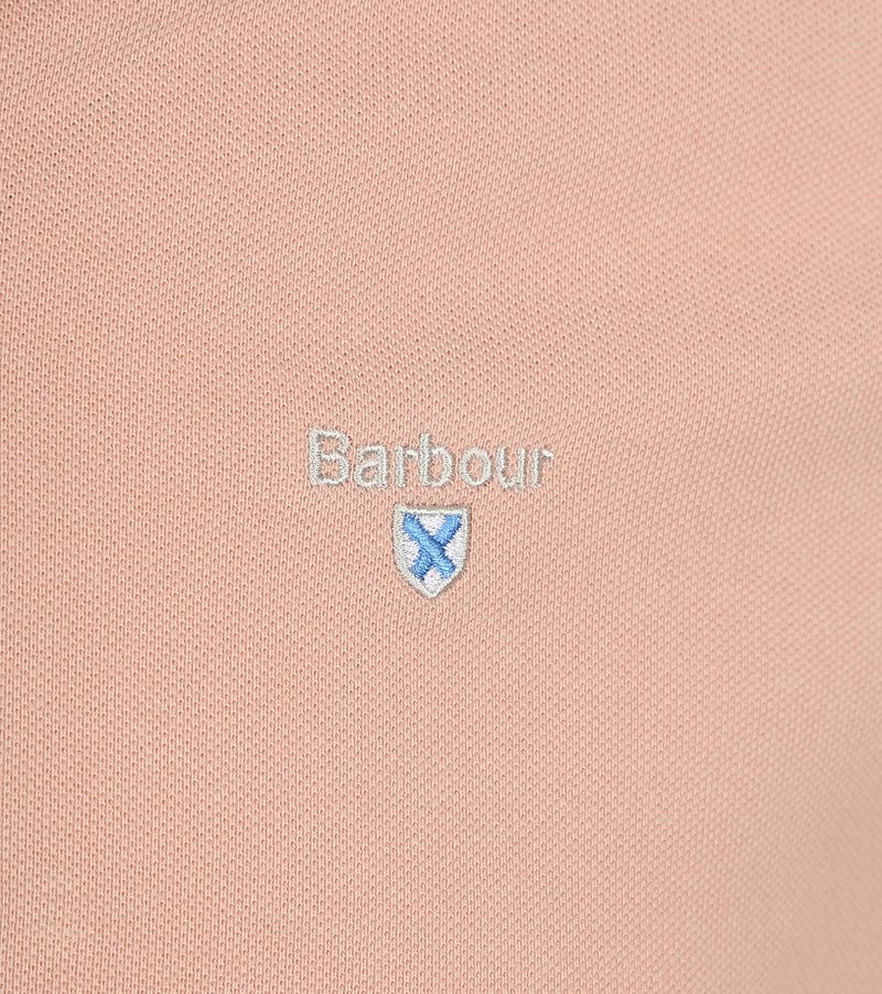 Barbour Pique Poloshirt Hellrosa - Größe L günstig online kaufen