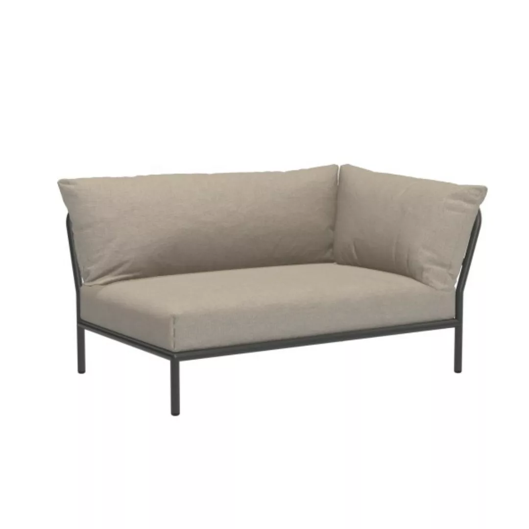 LEVEL2 Outdoor Sofa Lounge-Modul 2 Asche Dunkelgrau Rechts günstig online kaufen