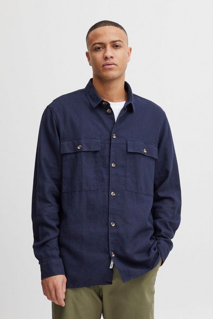 !Solid Langarmhemd SDAllan Overshirt - 21107619 Langarmhemd aus Leinenmix günstig online kaufen