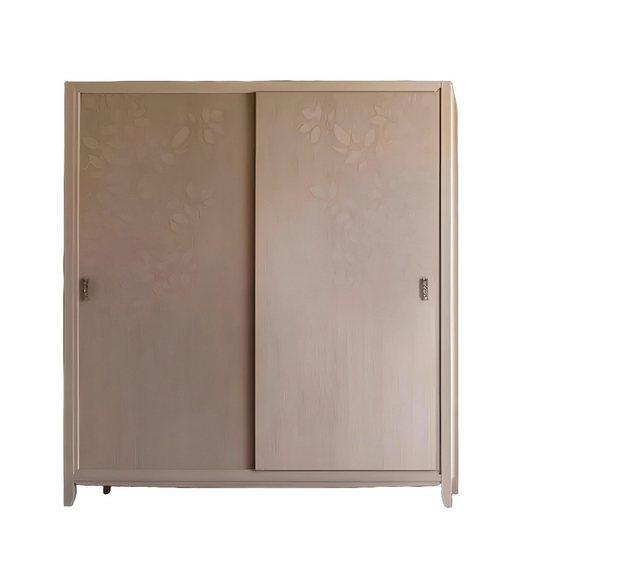 Xlmoebel Kleiderschrank Holz Schlafzimmer-Kleiderschrank in Beige-Farbe (Kl günstig online kaufen