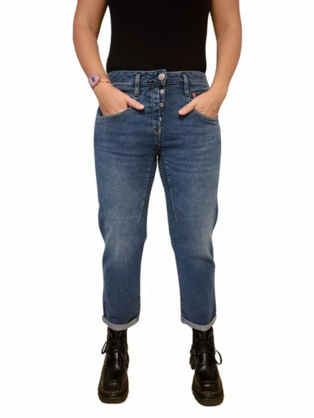 Herrlicher Boyfriend-Jeans 5840-RD202-677, Shyra Tap Boyfriend Jeans mit Bi günstig online kaufen