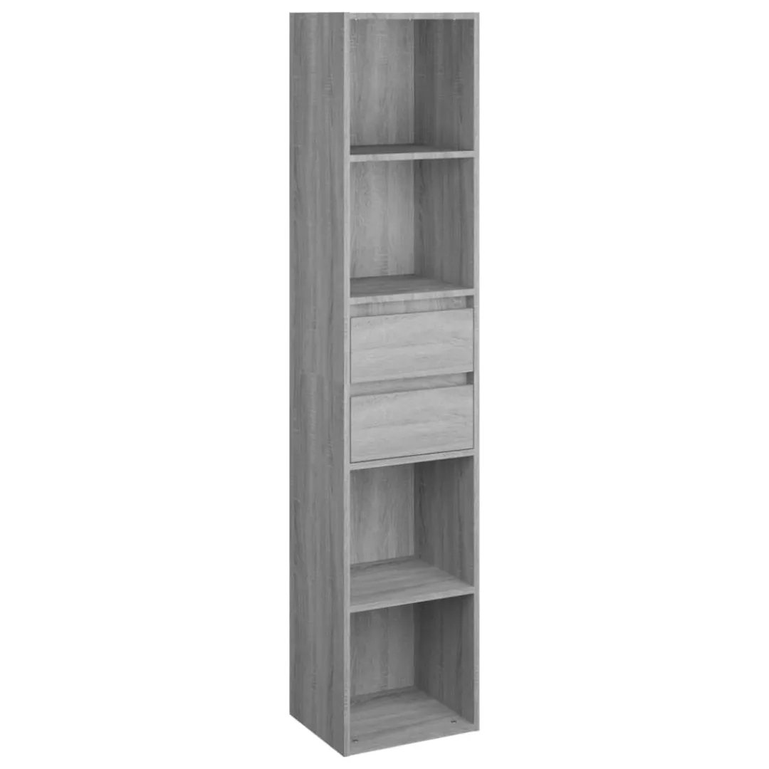 Vidaxl Bücherregal Grau Sonoma 36x30x171 Cm Holzwerkstoff günstig online kaufen