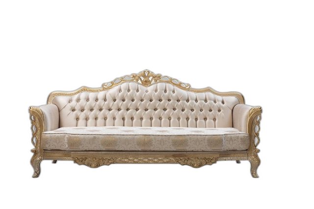 Xlmoebel Chesterfield-Sofa 3-Sitz-Couch Wohnzimmerklassiker Luxuriöses Text günstig online kaufen