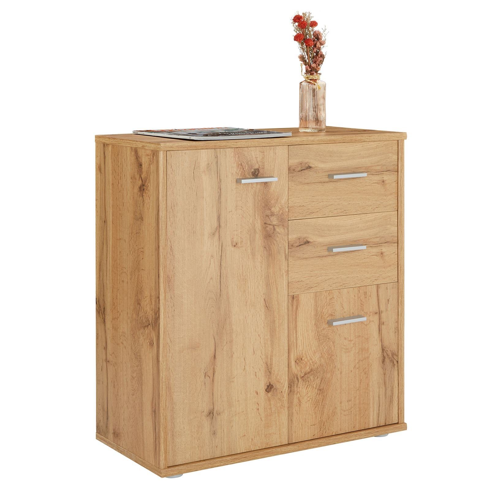 CARO-Möbel Highboard LOCARNO, Kommode Highboard Mehrzweckschrank günstig online kaufen