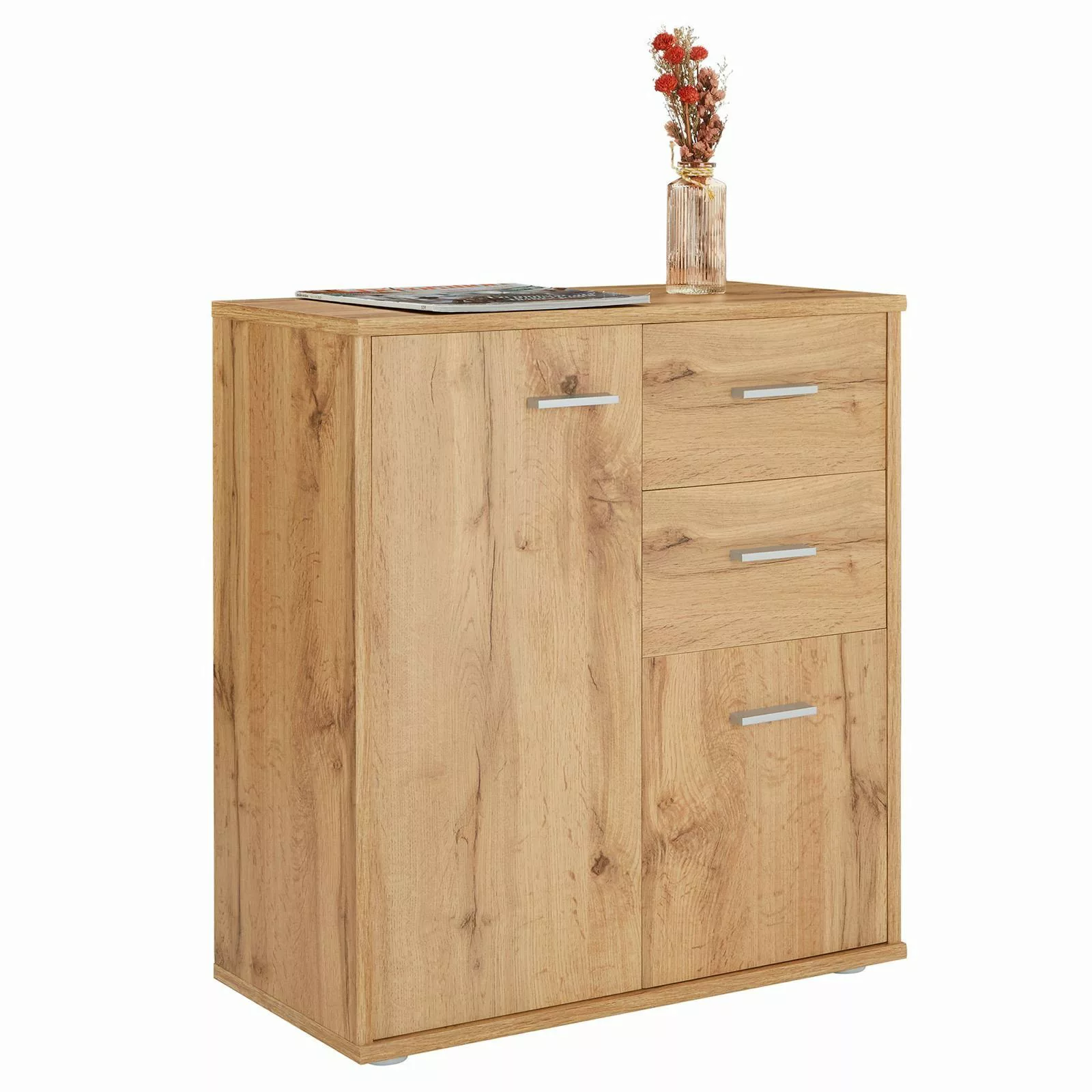 CARO-Möbel Highboard LOCARNO, Kommode Highboard Mehrzweckschrank günstig online kaufen