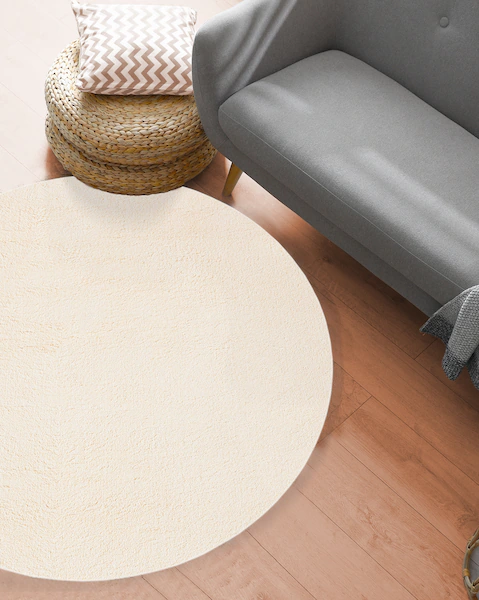 the carpet Teppich »Relax round«, rund, waschbarer Wohnzimmer Teppich moder günstig online kaufen