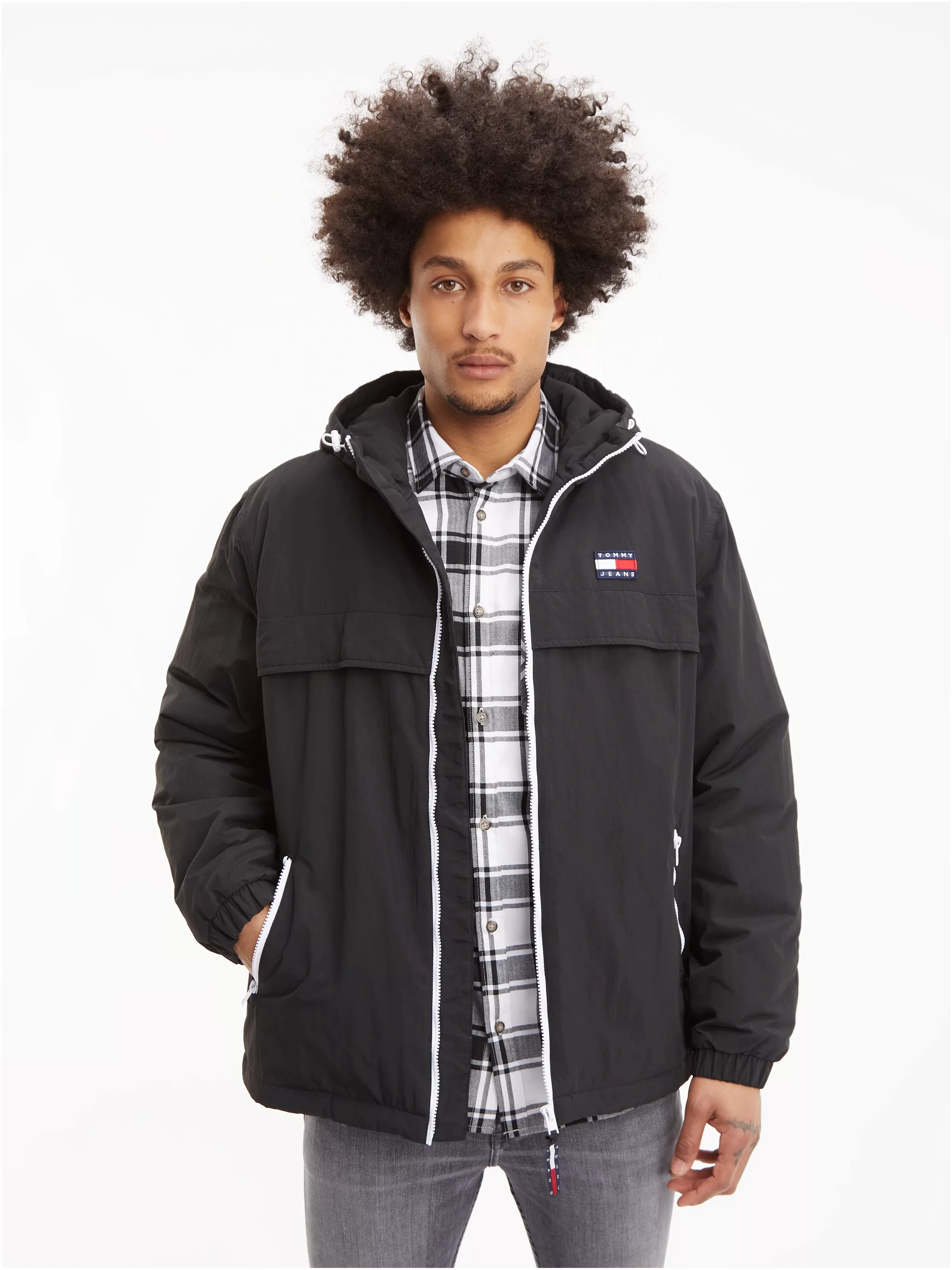 Tommy Jeans Blouson "TJM PADDED SOLID CHICAGO", mit Kapuze günstig online kaufen