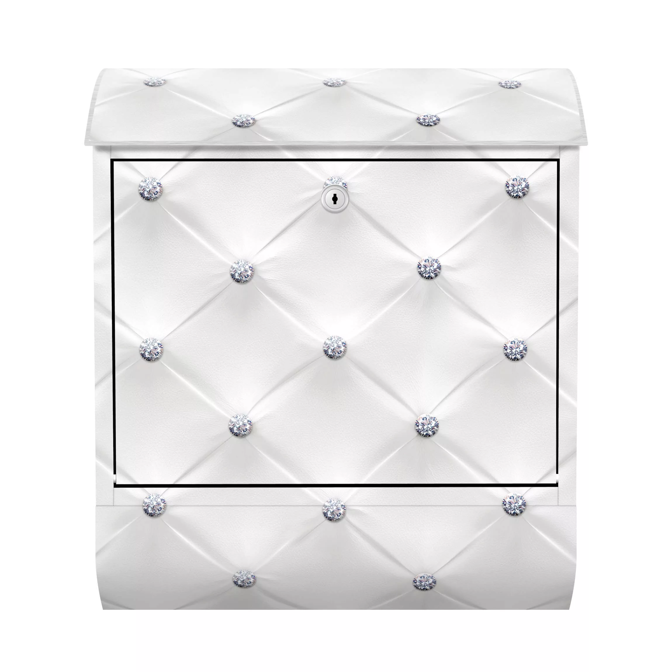 Briefkasten Muster & Textur Diamant Weiß Luxus günstig online kaufen