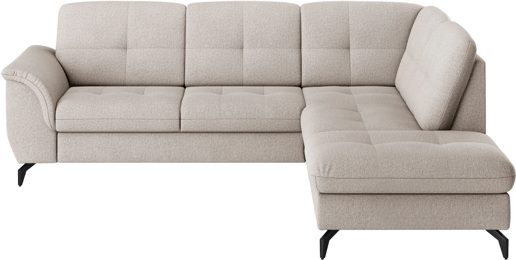 sit&more Ecksofa "Zora L-Form", wahlweise mit Bettfunktion und Bettkasten günstig online kaufen