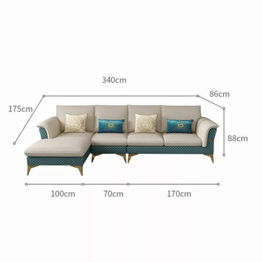 JVmoebel Ecksofa, Design Ecksofa L-form Modern Sofas Ledersofa Couch Wohnla günstig online kaufen