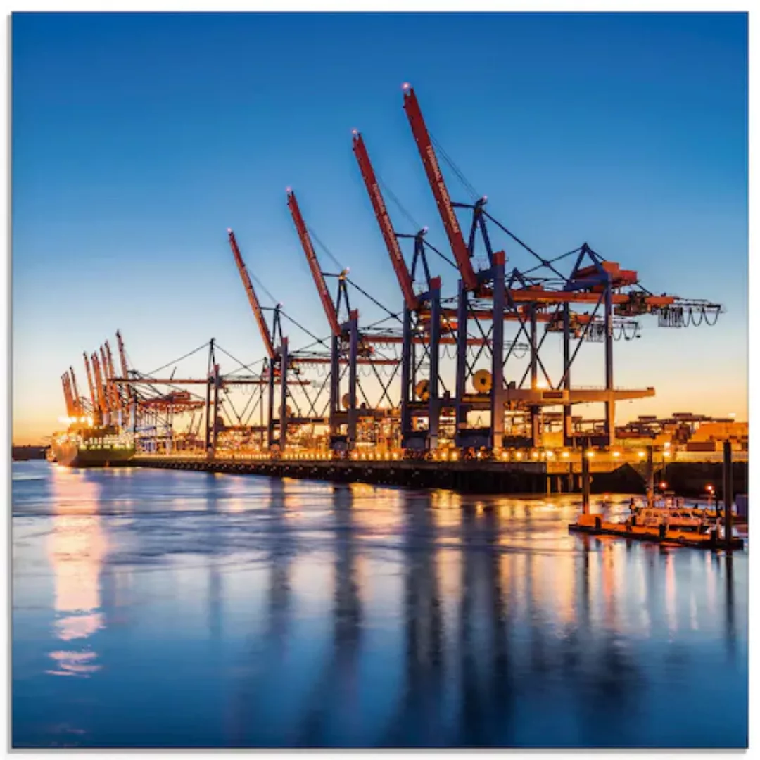 Artland Glasbild "Hamburg Container Terminals", Deutschland, (1 St.), in ve günstig online kaufen