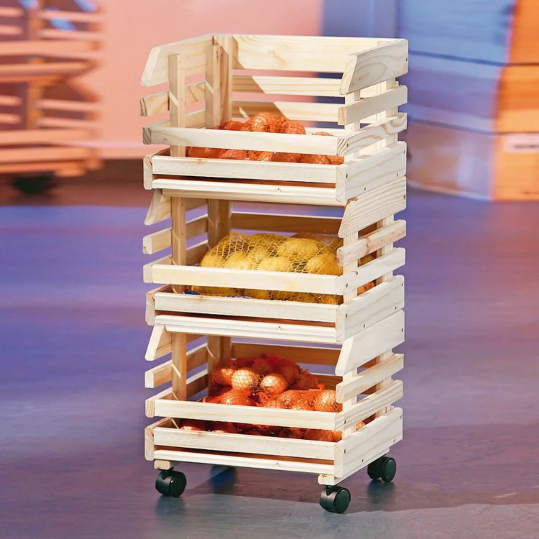 Küchenwagen Fruits natur Fichte B/H/T: ca. 37x80x30 cm günstig online kaufen