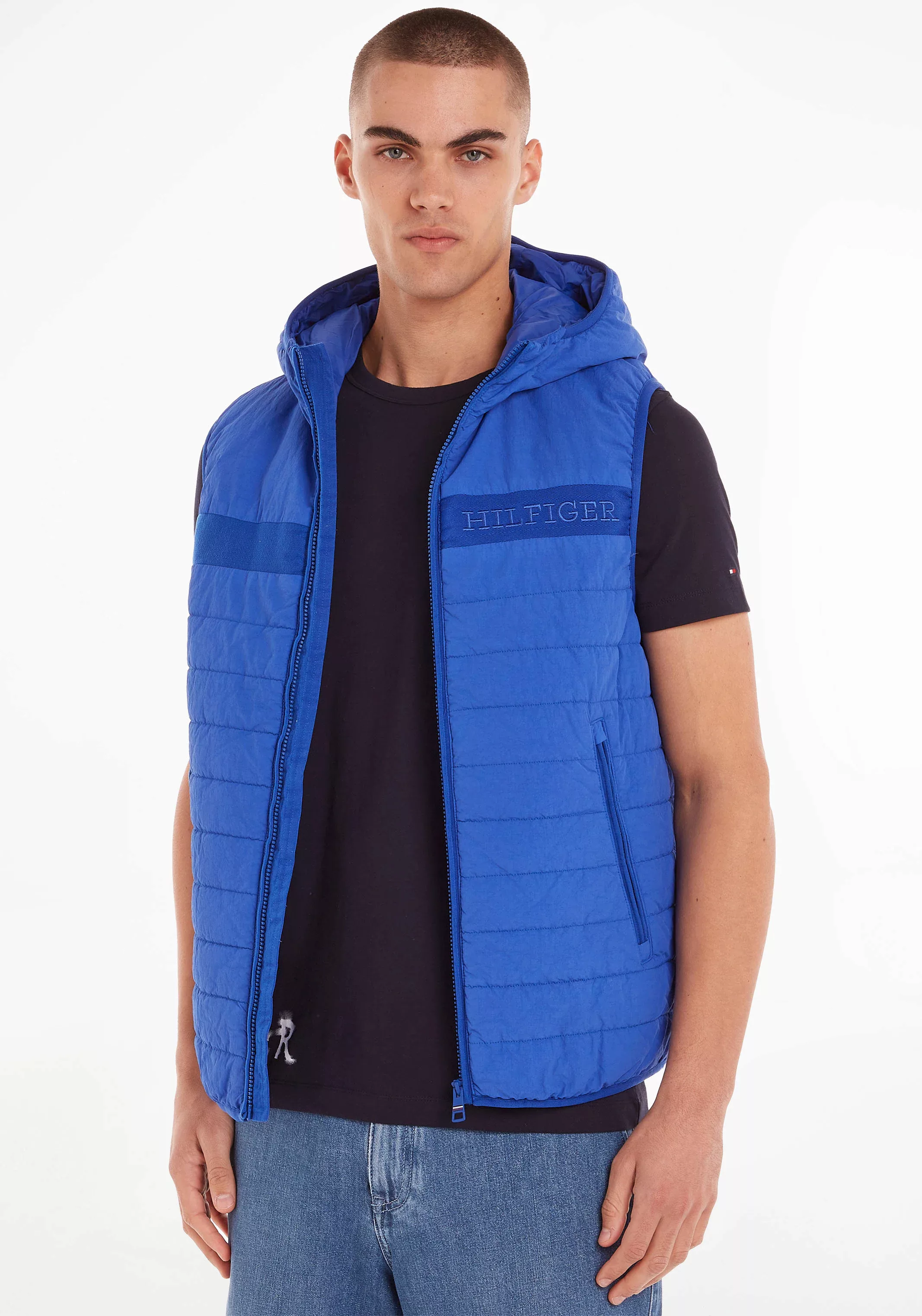 Tommy Hilfiger Steppweste "GMD HOODED PADDED VEST", im hochgeschlossenen De günstig online kaufen