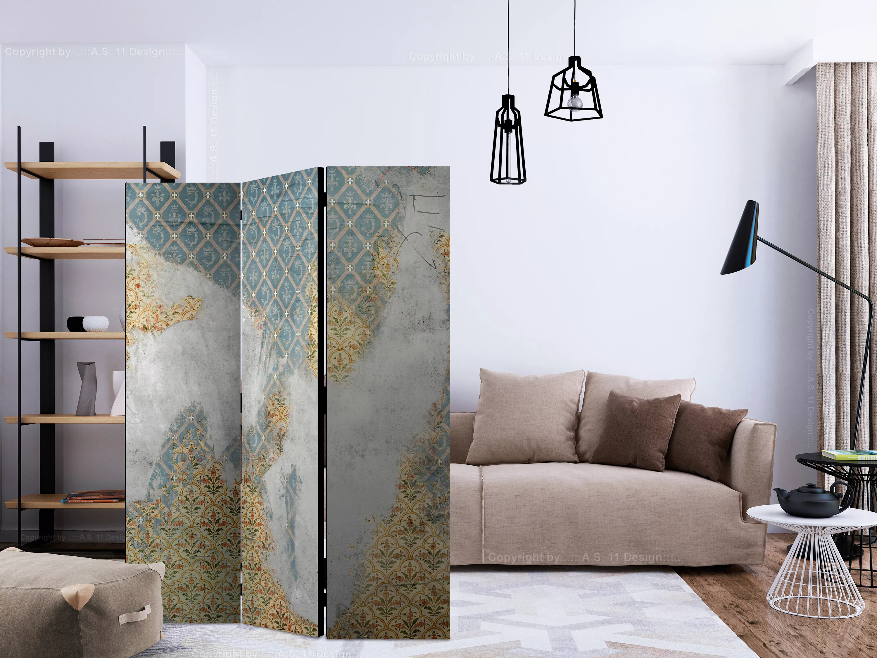 3-teiliges Paravent - Remnants Of The Past [room Dividers] günstig online kaufen