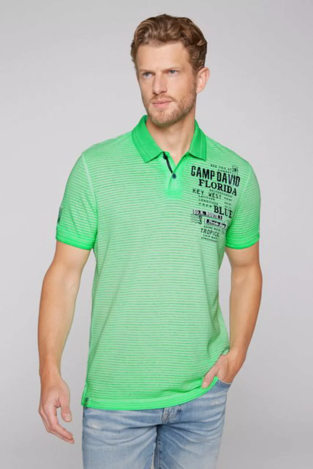 CAMP DAVID Poloshirt aus Baumwolle günstig online kaufen