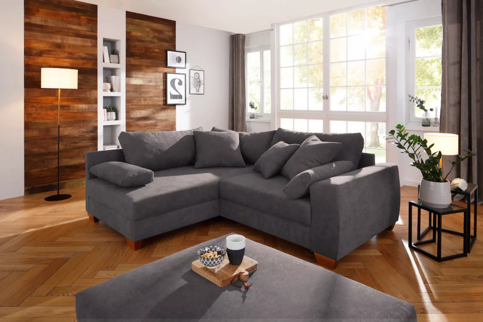 Home affaire Ecksofa "Helena II DuraSpring", mit Taschenfederkern, bis 140 günstig online kaufen