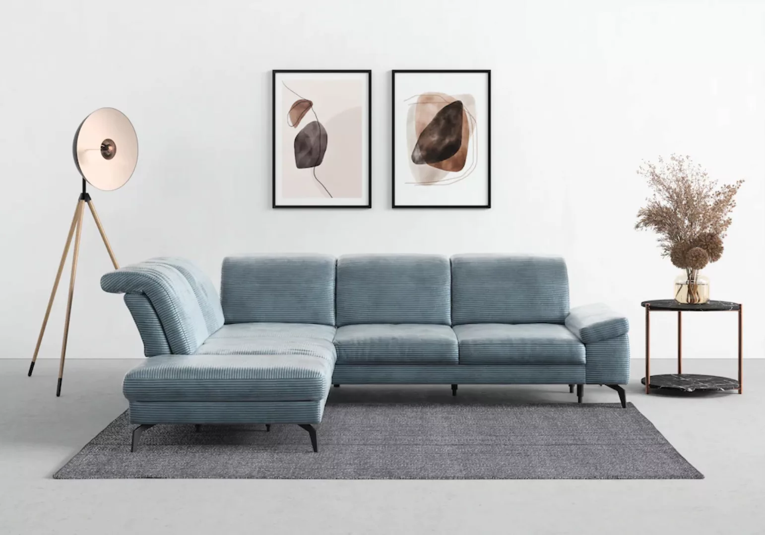 sit&more Ecksofa "Cabana L-Form", Ottomane, wahlweise mit Sitztiefen-,Armle günstig online kaufen