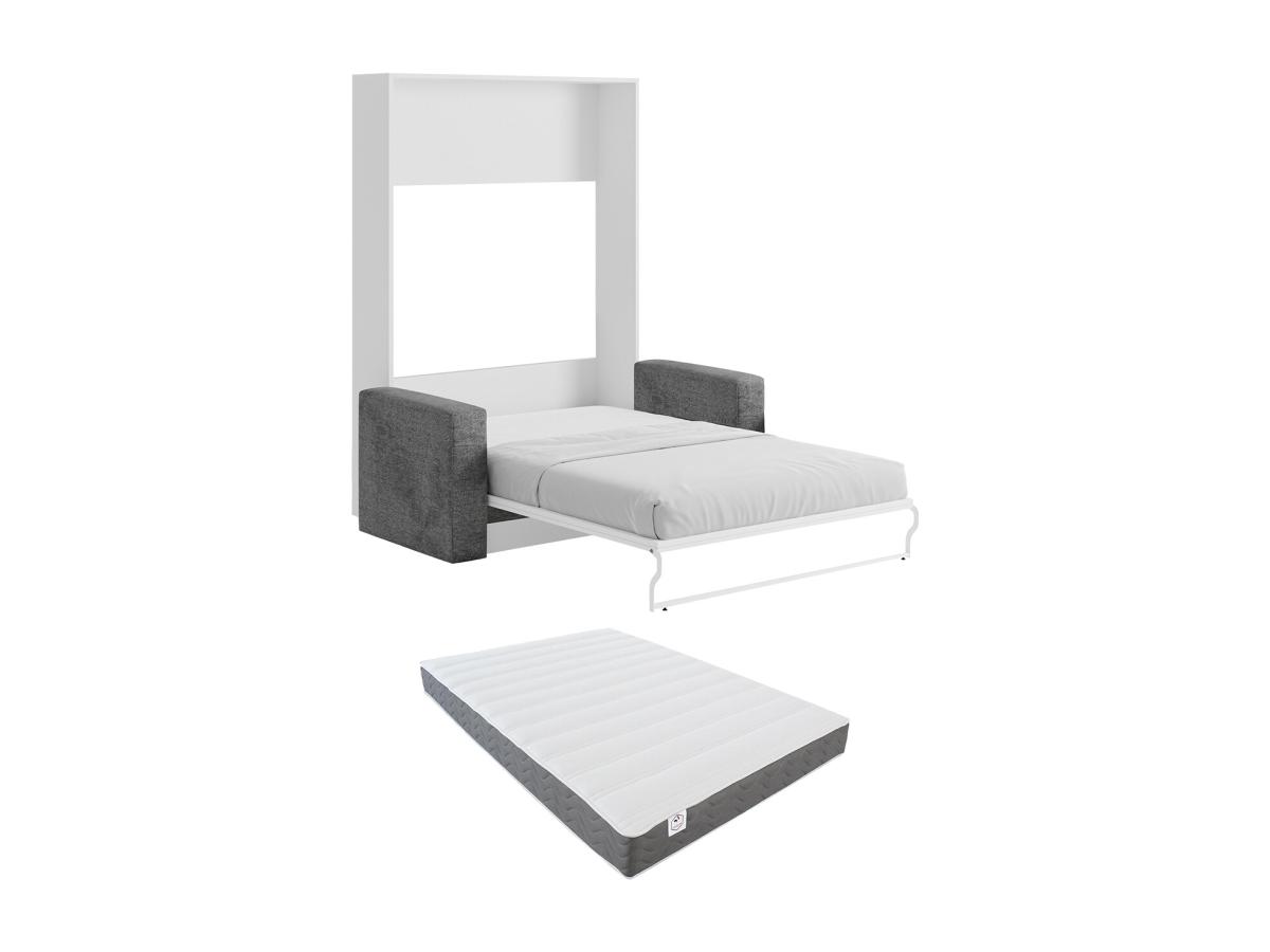 Ausziehbares Sofa 140 x 200 cm + Matratze - Manuelle vertikale Öffnung - We günstig online kaufen