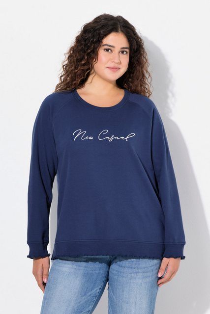 Ulla Popken Sweatshirt Sweatshirt New Casual Rundhals Langarm günstig online kaufen