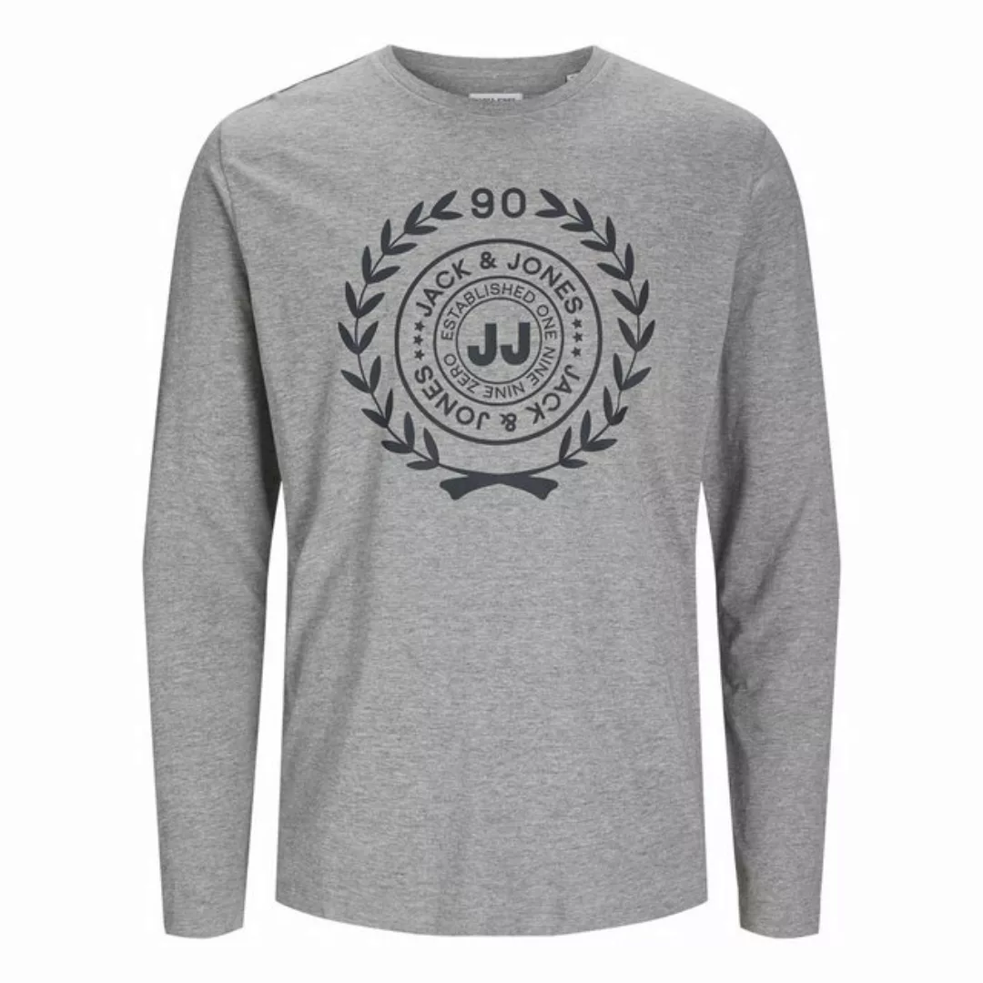 Jack & Jones Langarmshirt Jacathens LS Tee mit Marken-Schriftzug auf der Br günstig online kaufen